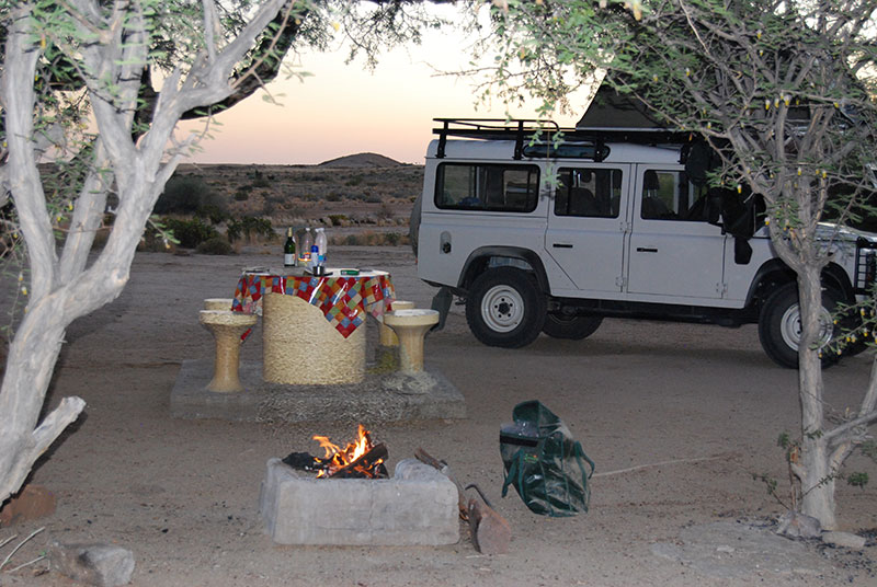 Campsite in Namib Desert