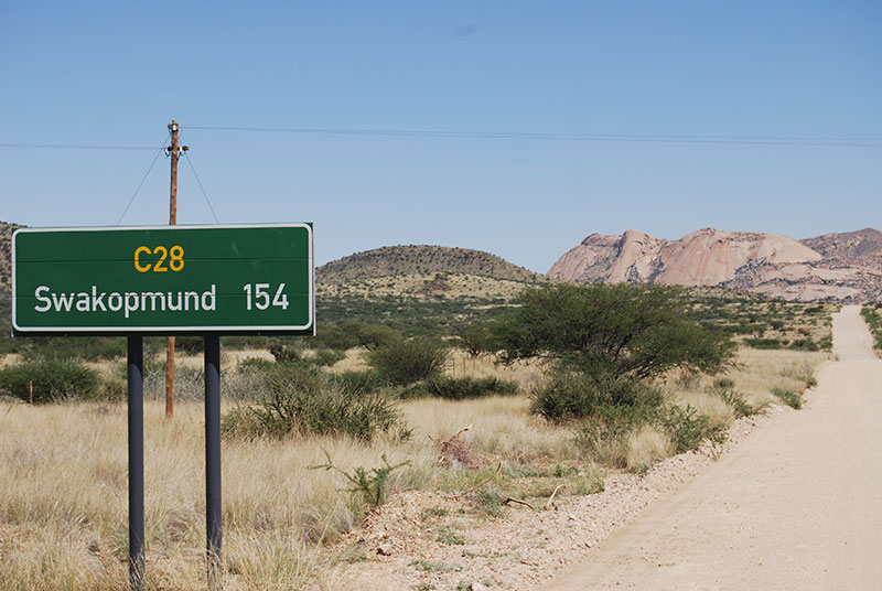 On the dusty road