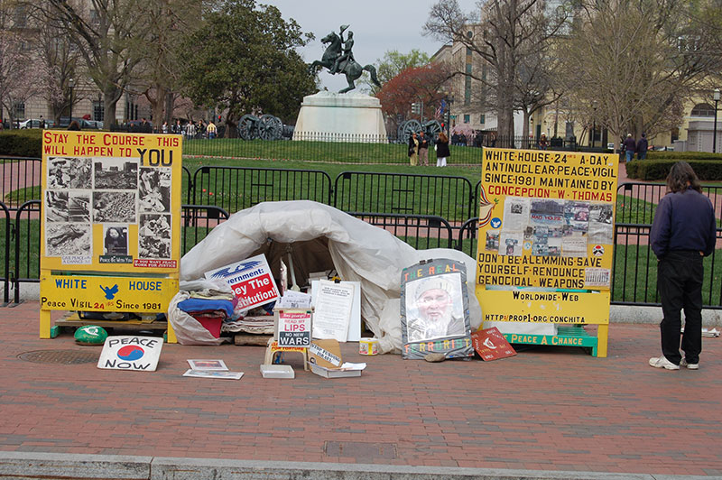 Protesting for peace