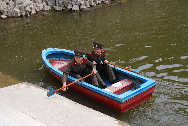 Soldiers taking a break