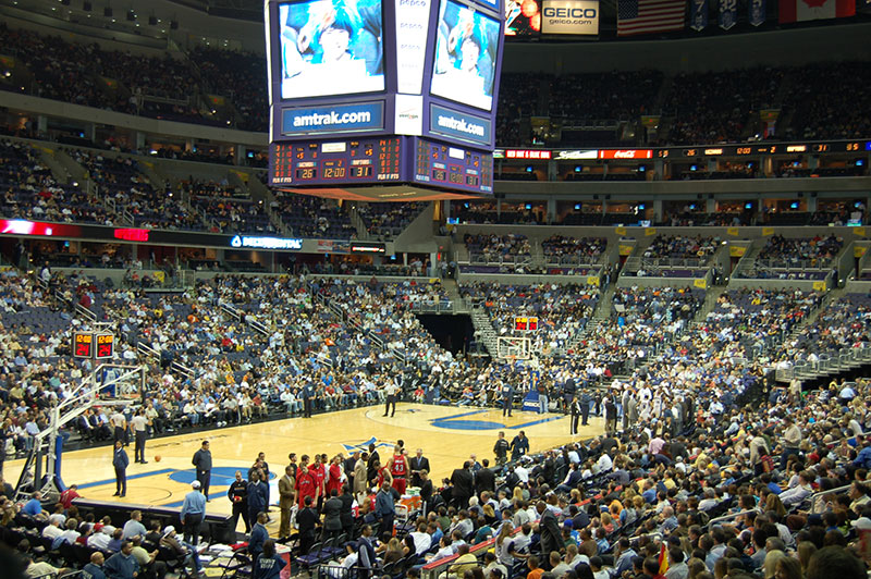 Watching the Washington Wizards