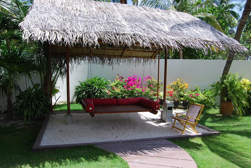 The garden at Reveries, Laamu Atoll