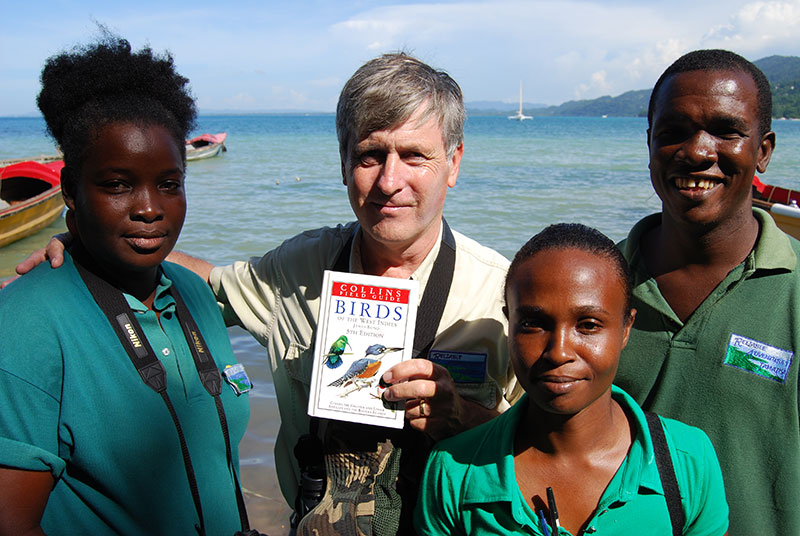 Guides on birdwatching tour