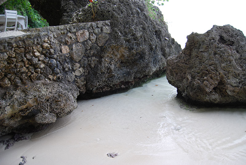 Private beach at Goldeneye