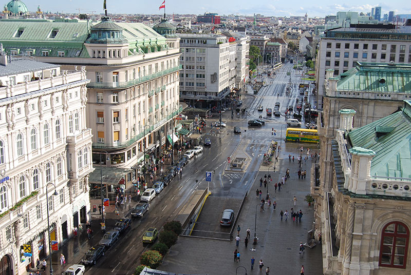 View from Hotel Sacher