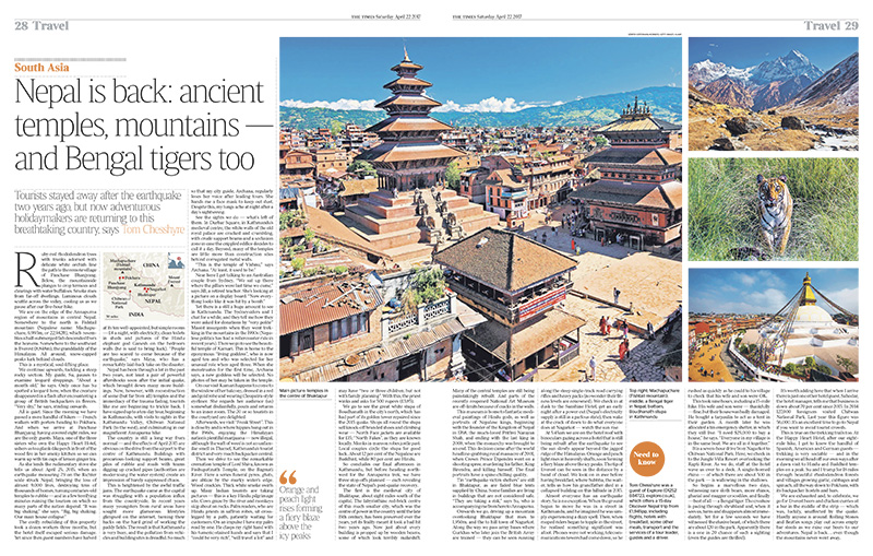 Nepal: Ancient temples, mountains and Bengal tigers too