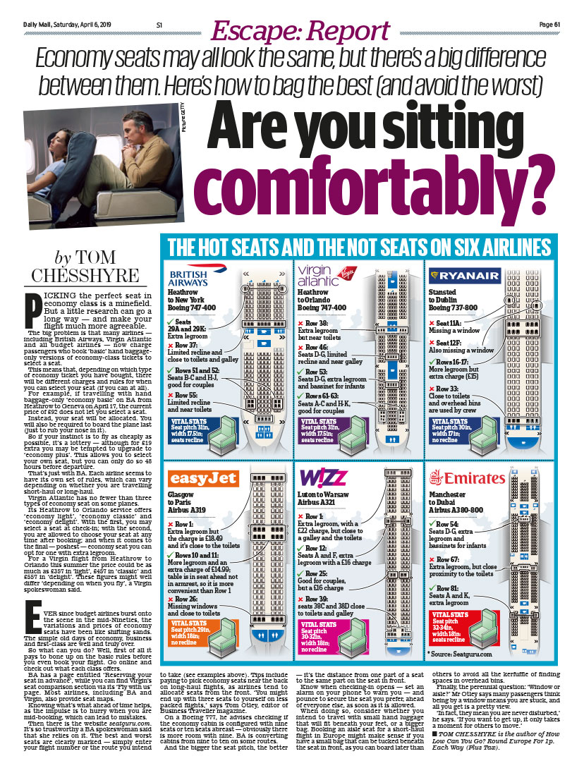 Are You Sitting Comfortably?