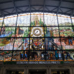 Stained glass window at Bilbao-Abando Station