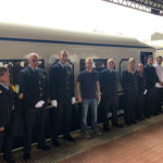 Author with staff of Transcantabrico Clasico at Ferrol Station