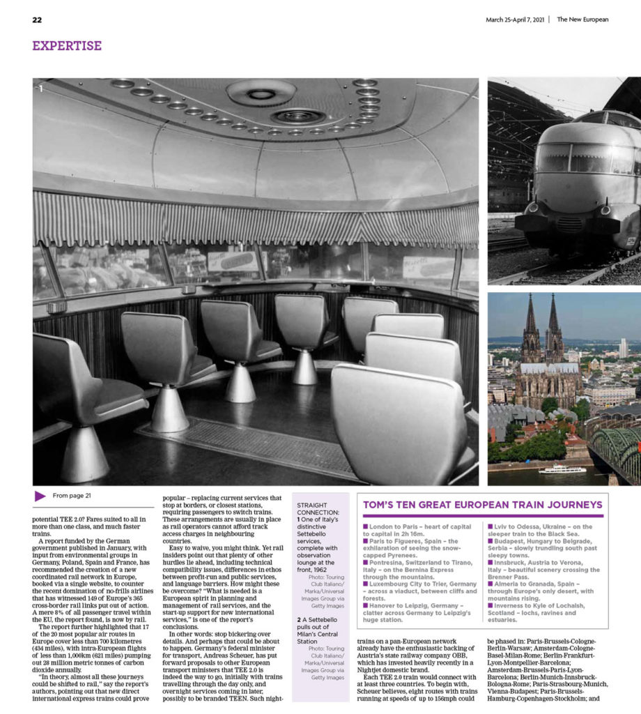 All back aboard the Trans Europe Express?