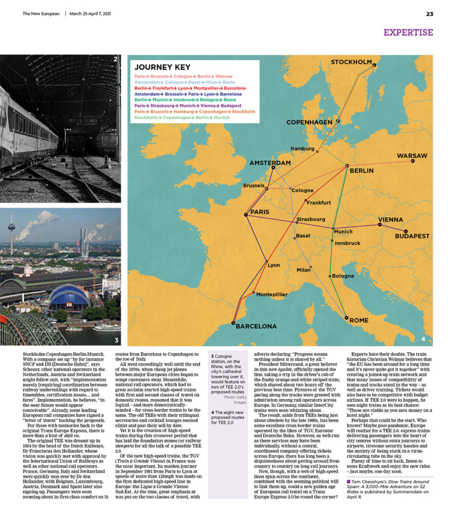 All back aboard the Trans Europe Express?