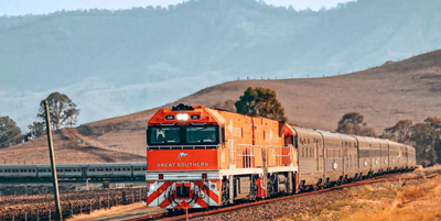 Let the train take the strain Down Under